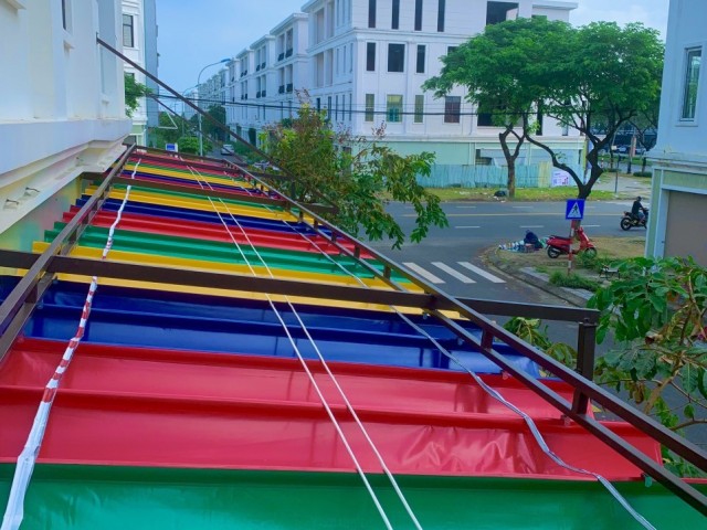 Mái Xếp - Bạt lượn sóng